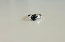Load image into Gallery viewer, 1.5ct Black diamond solitaire white gold ring