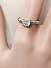 Load image into Gallery viewer, Cluster Diamond new with tags white gold ring