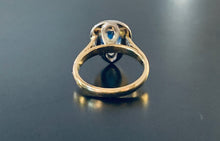 Load image into Gallery viewer, Women’s pear cut sapphire &amp; diamond ring