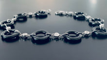 Load image into Gallery viewer, Black ceramic and diamond bracelet