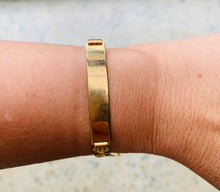 Load image into Gallery viewer, Vintage solid gold ID Bracelet